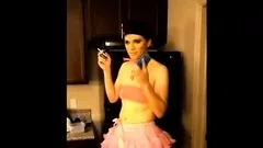 Sissy Femmeboi Nikii getting ready for daddy