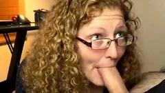 Horny Amateur Babe Uses Her Lovely Lips To Please A Big Cock