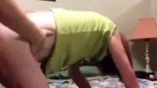 Skinny wife Nicole fucked in both holes