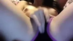 Piss loving teen with nice little boobs solo action close up