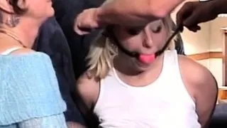 Real and coarse servitude treatment for young teen beauty