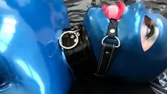 Fetish princesses in latex using bdsm toys