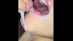 Compilation of huge close-up cumshot in mouth - Facial