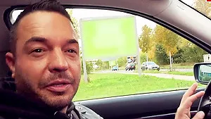 German blonde street prostitute pick up pov