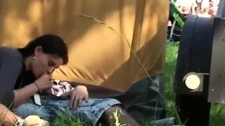 Spy Cam Sex Teen Couple Music Festival
