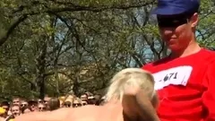 Fully Nude Lapdance in front of a Crowd