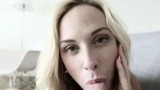 Hot blonde Sucks A Stranger In Hotel Room