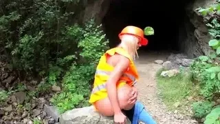 Claudia Macc in Outdoor High Vis Piss