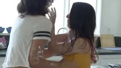 Serena had a food fight turns to sex