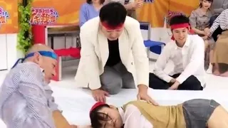 Asian is getting a massage before public sex