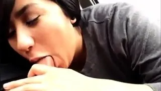 Outdoor POV blowjob by naughty Haruka