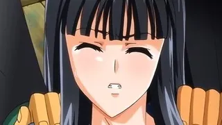 Cute hentai blonde awards her savior with fuck