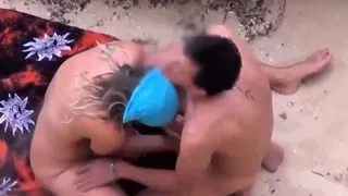 Busty Cougar Get Fucked By Stranger At Public Beach