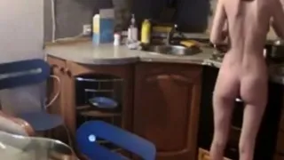 my sister naked in our holiday home