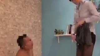 Golden shower bukkake shower