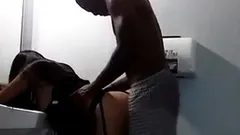 Asian hottie fucked in the bathroom