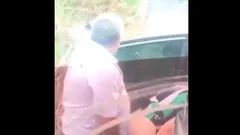 Hidden cam older man fucks in the street