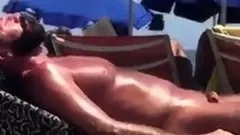 Str8 spy daddy bear at the beach