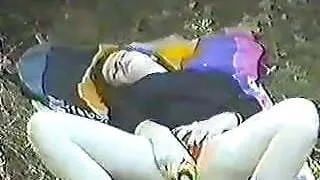 Outdoor sex in Italy, crazy screams