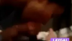 Chinese girlfriend giving blowjob