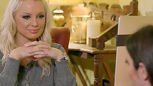 Crazy lesbian action with girls Serena Blair and Kenzie Taylor