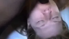 Busty amateur milf gets double drilled by hung black studs