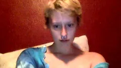 Teen blonde homemade masturbate