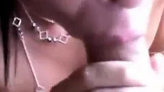 girl is surprised when he comes in her mouth