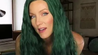 Busty amateur milf wears latex uniform and high he