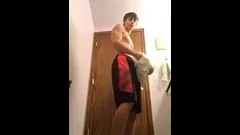 Teen boy stripping