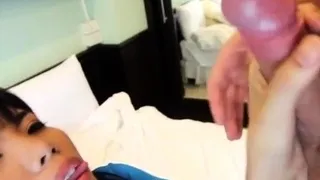 Aphrodisiac japanese girlfriend enjoying pipe