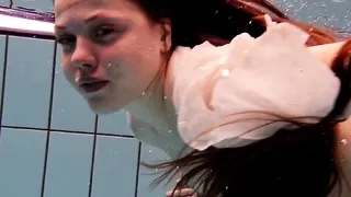 Salaka Ribkina teenie naked in the pool