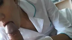 Sex treatment by a hot nurse creampie