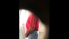Str8 spy daddy in public toilet ll
