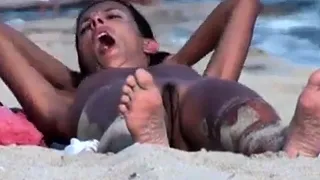 Nude Beach - Hard Nipple Mature