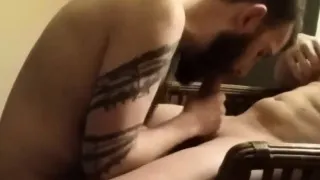 Homemade Blowjob by Bearded Hipster