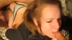 Amber Blank's cum shower by new class mate