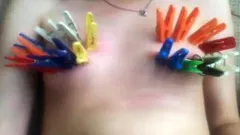 Submissive girl following orders of his master