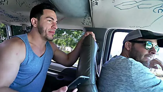 Bang bus pleasures after the nerdy teen strips