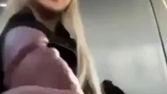 Public Bus Hand job And Cum