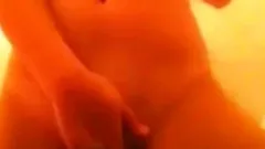 teen with big boobs playing in bathroom