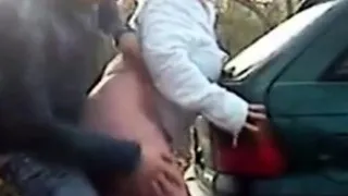 Roadside Fuck and Creampie