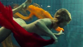 Naked swimming babe Nastya