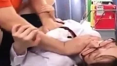 Japanese teen in school uniform