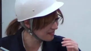 Japanese worker pisses her pants