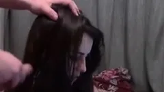 18 YO Teen Amateur Cum Shot in Hair