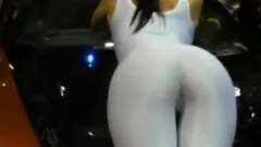 Promodora Hot ass Whie Spandex