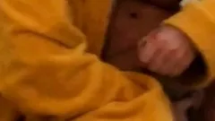 my wife shaving her pussy... Big nipples!