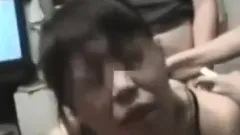 Mature Asian chick is in a gangbang