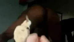 In front of her husband